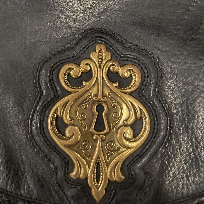 Geantă din piele naturală feronerie aurie 26/27 cm