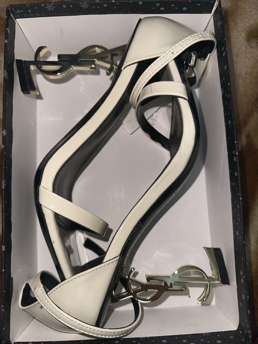 Каблуки YSL, бежевые