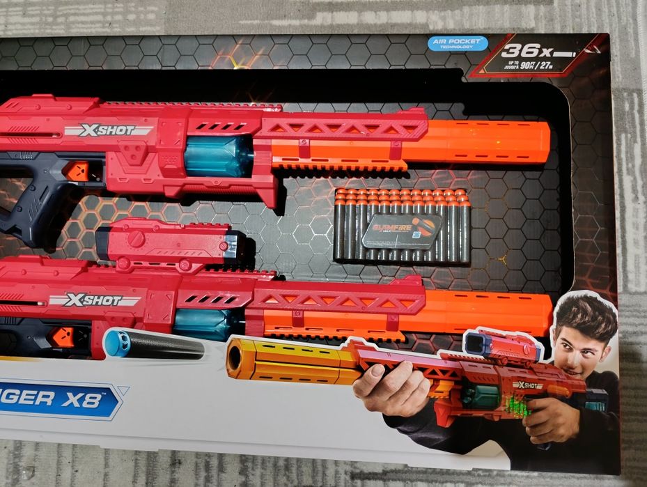 Новые Пистолеты Бластеры Xshot 2x Ranger x8