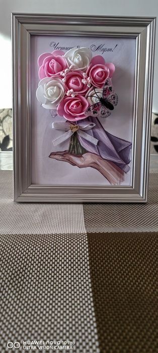 Вечни букети в рамка