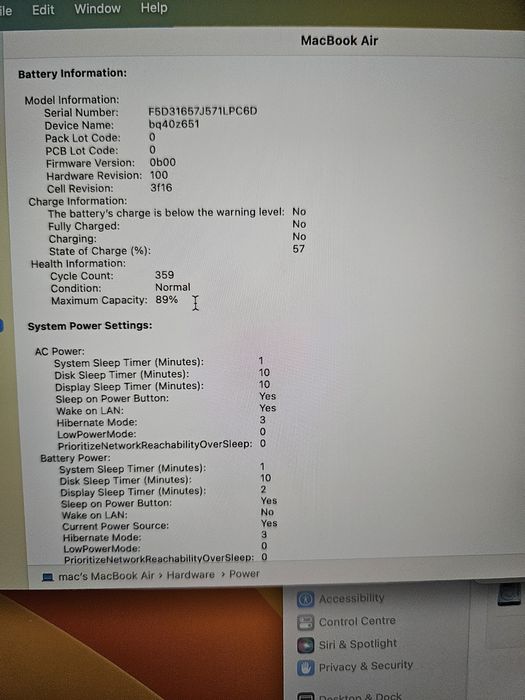 Macbook Air m2 A 2841