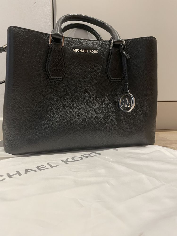 Michael kors camille discount large pebbled leather satchel