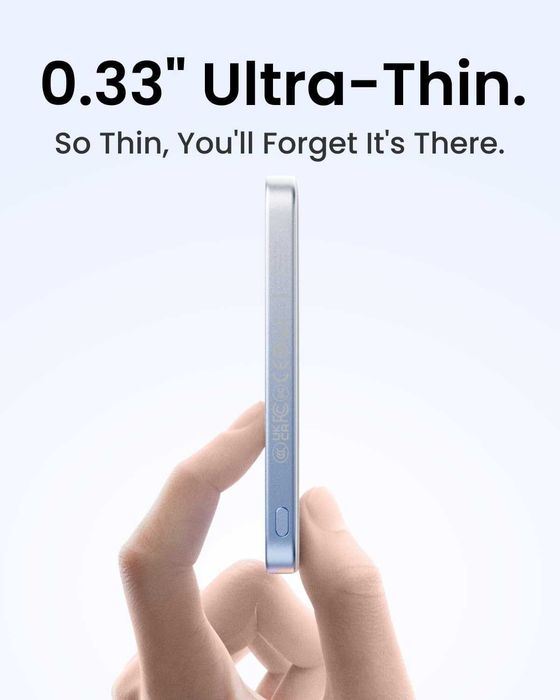 Външна батерия SHARGE AeroMag Magsafe 5000 mAh, магнитна, 15 W Qi2