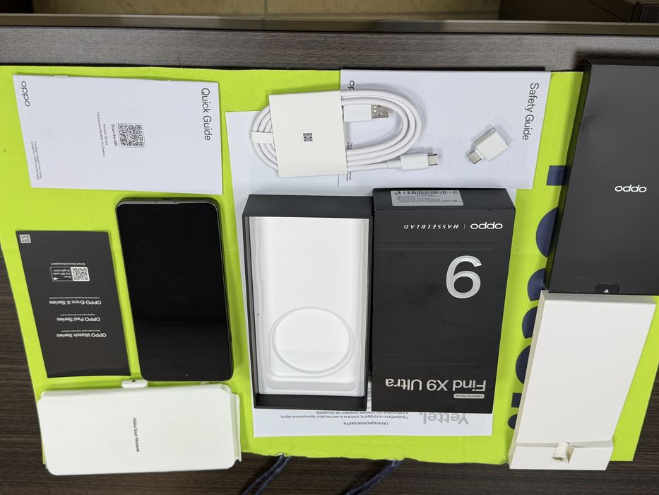 ***КАТО НОВ 512GB Oppo Find X9 Ultra Yettel Гаранция до 2029 г. Black