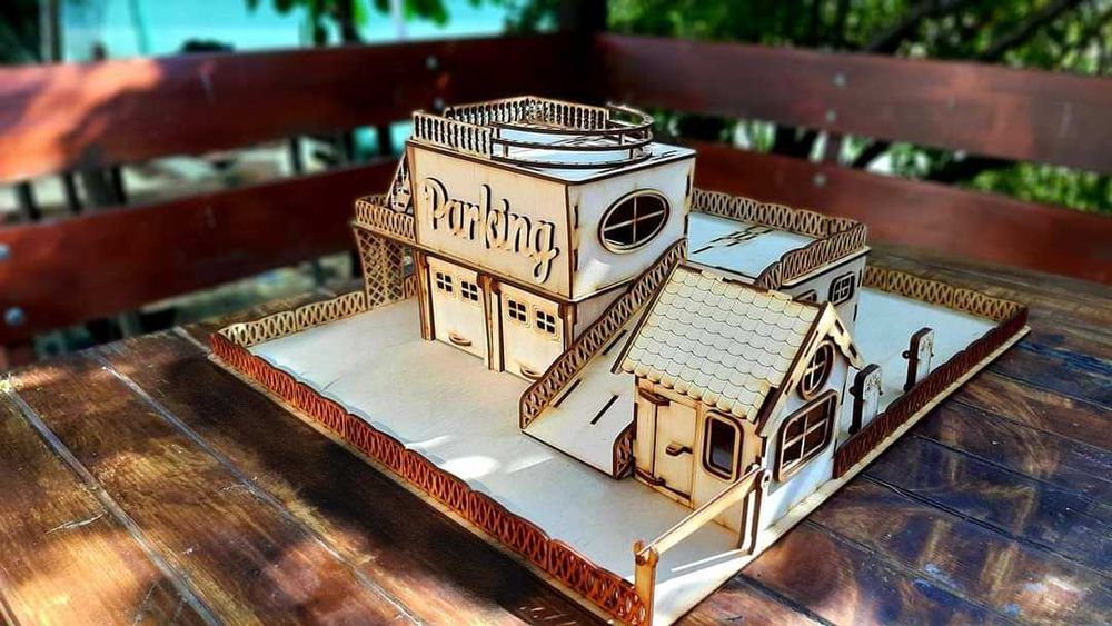 Гараж за пожарни и коли с място и за хеликоптер