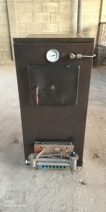 Напольный отопительный котёл 2 в 1 (газ+уголь), бренд Мимакс, Россия