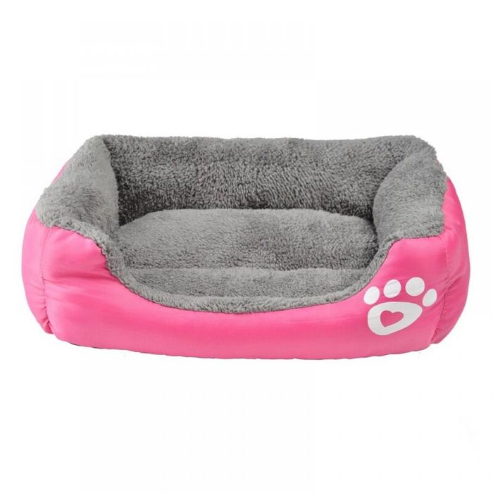Легло за голямо куче с лапичка ХХЛ розов