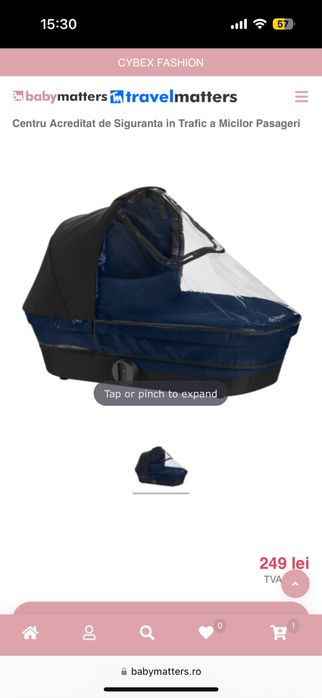 Vand landou Cybex Melio- Hibiscus red + husa ploaie