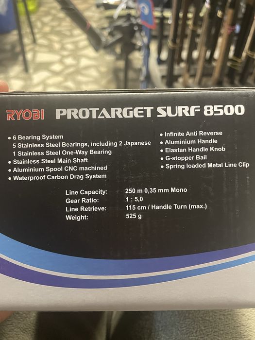 Mulineta Ryobi Protarget Surf 8500 5+1