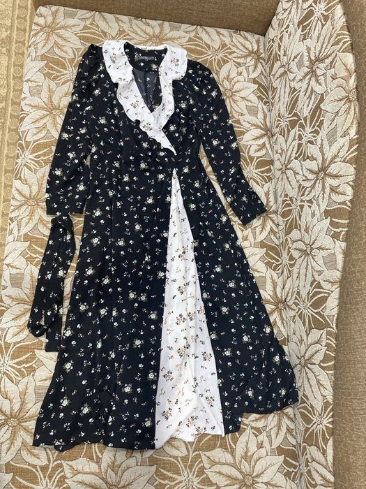 Платья черно белый