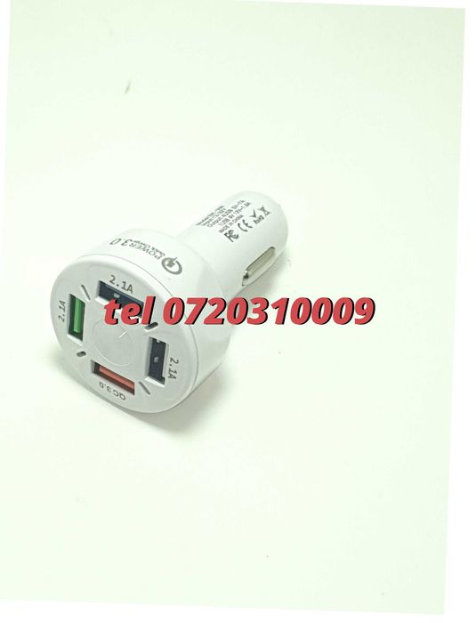 Superfastcharge Incarcator Auto Cu Patru Porturi Usb Partycharge