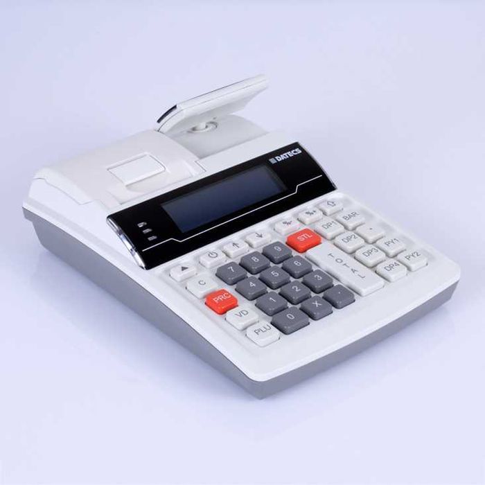 Casa de marcat Datecs DP25 + Alimentator + Cutie pentru Refiscalizare