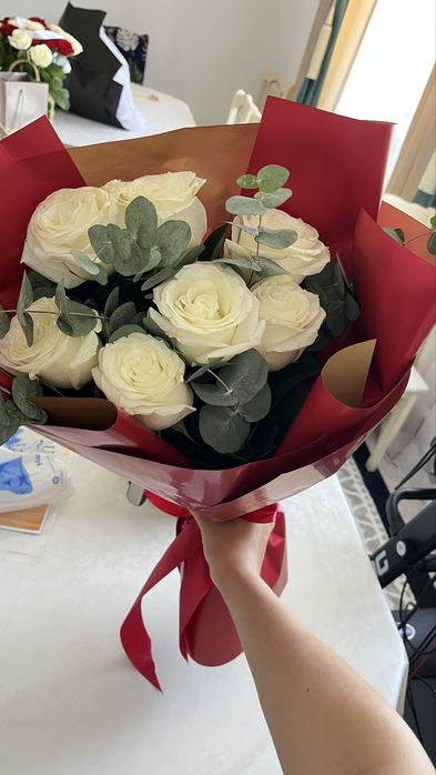 7роз букет свежий