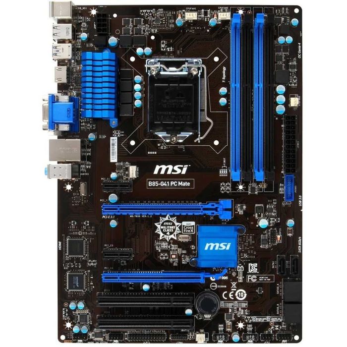 Дъно Дънна платка MSI B85-G41 PC Mate 1150 DDR3 до 32GB RAM