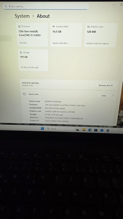 Laptop Dell Latitude 7530 I5 Gen12