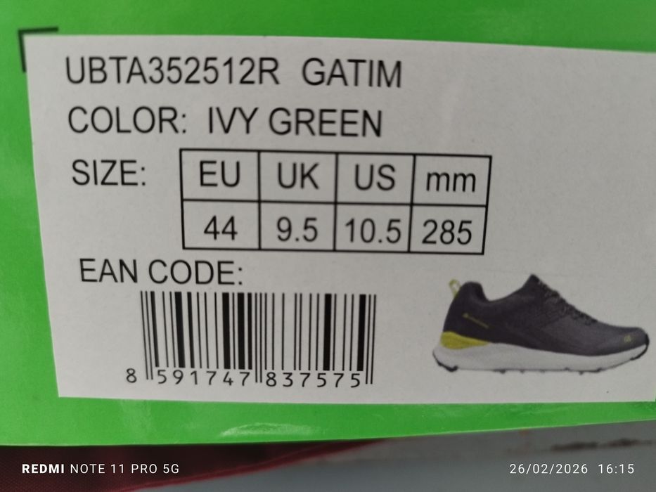 Adidași NOI Trail/trekking ALPINE PRO GRI/VERDE mărimea: EU 44