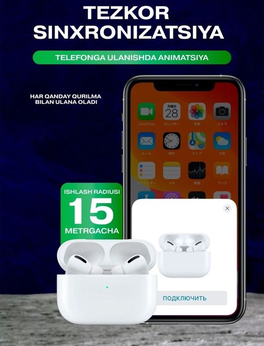 Yangi simsiz quloqchinlarimiz Pods pro 2 sotiladi! Hali ochilmagan