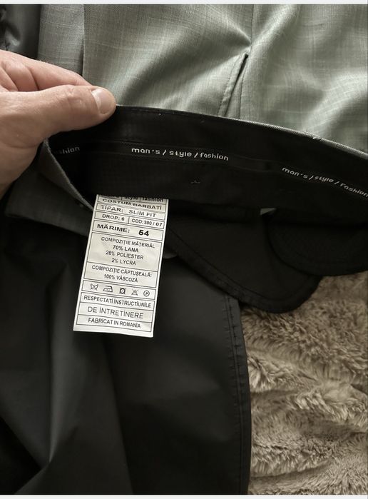 Costum bărbătesc premium – Unicat, Man style nou, marime M/L cu etichetă