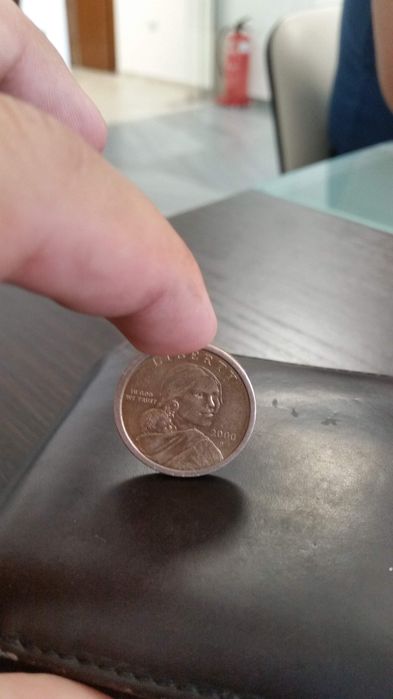 Монета One dollar coin/sacagawea and native american dollar