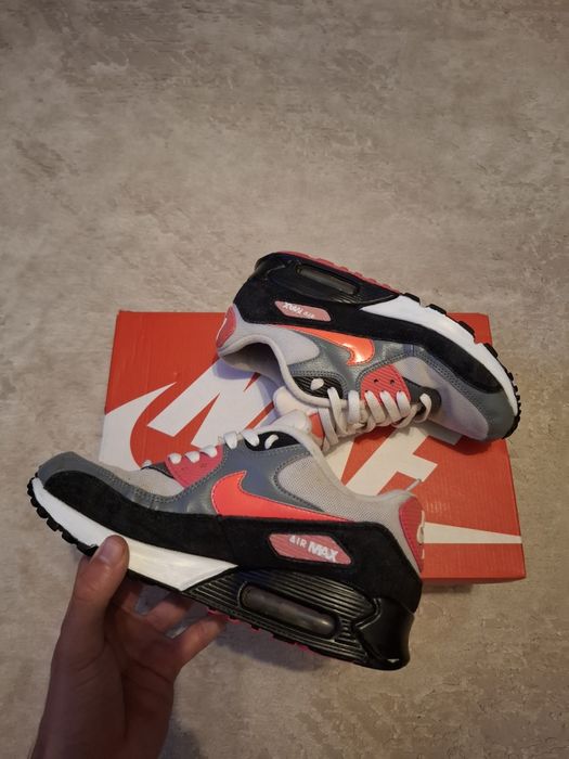Nike Air Max 90 Black / Infrared / Grey Mărimea 37.5