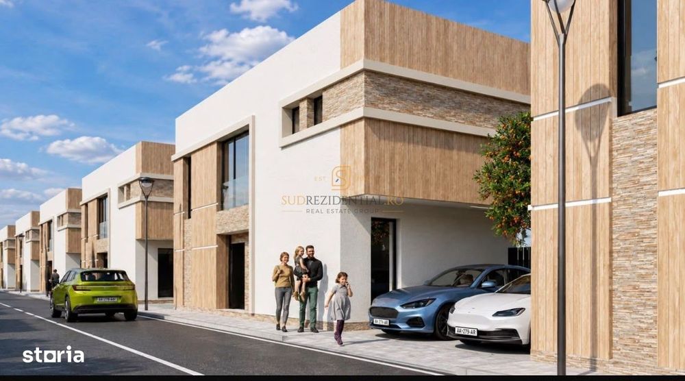 Vila tip duplex, 4 camere, ansamblu cu acces securizat - Bragadiru
