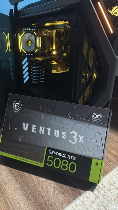 MSI Ventus 3x GeForce RTX 5080, 16 GB GDDR7, OC, 256-bit, Ray Tracing.
