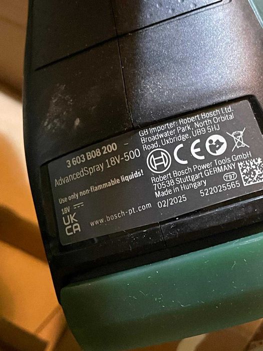 Pistol pulverizare Bosch AdvancedSpray 18V-500