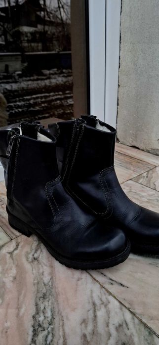 Ghete negre piele imblanite s.Oliver 39