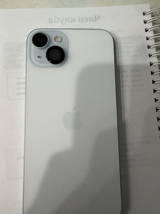 Айфон 15 плюс голубой