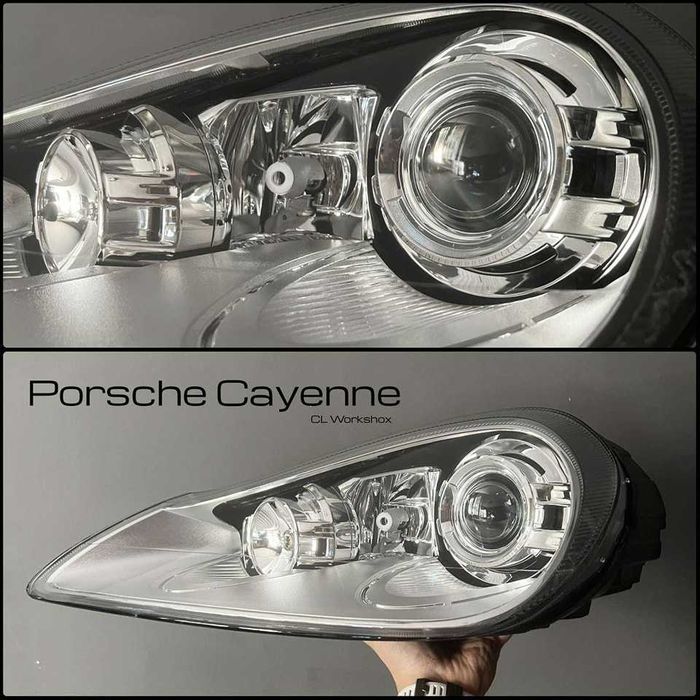 Porsche Cayenne ляв фар ксенон фарове xenon Порше Кайен