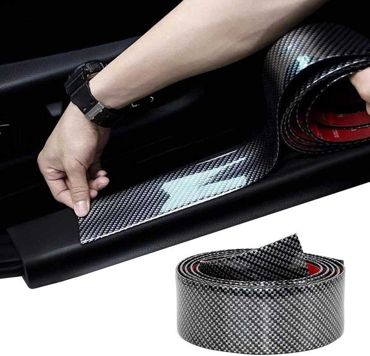 Декоративна Карбонова лайсна за прагове  - 5 см на 2.50 метра.