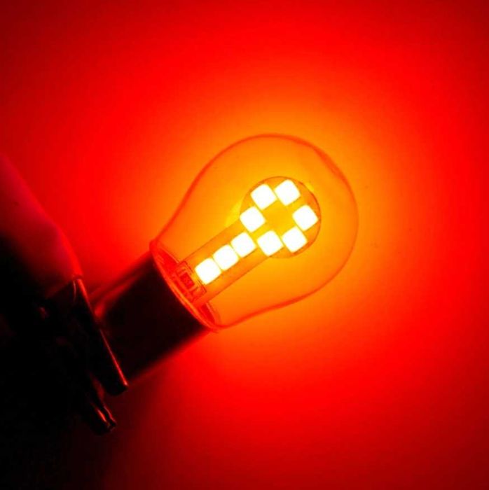 LED Лед Крушка 18 SMD BA15S 1156 (P21W),BAU15S 1156 (PY21W) 12V