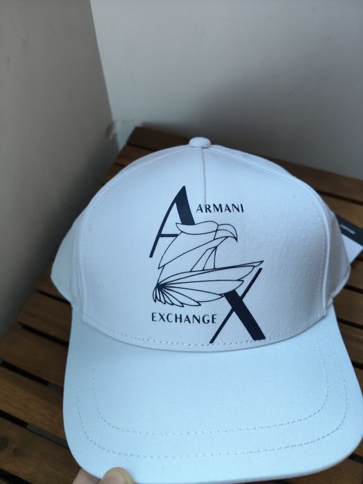 Armani Exchange șapcă unisex culoare alba mărime OS noua originala