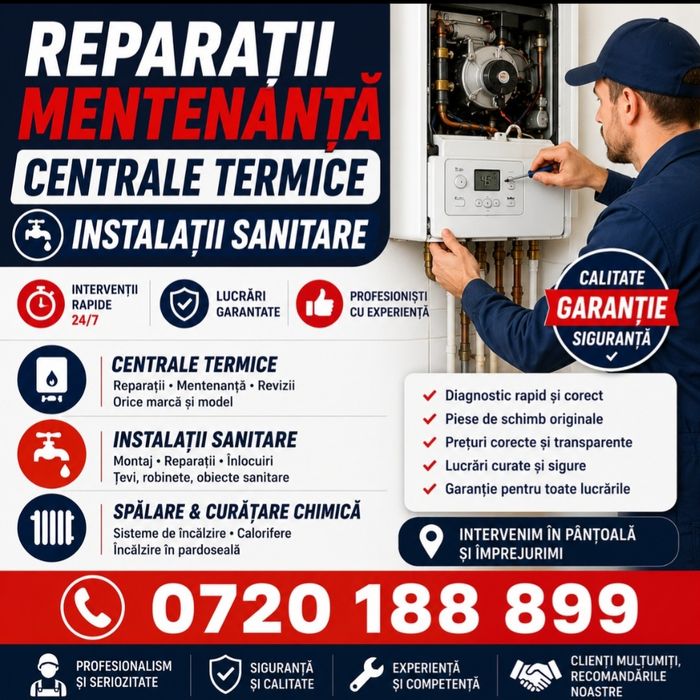 Reparații Centrale Termice Curățare Chimică