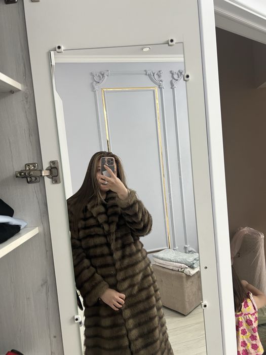 ЭКО шиншилла шуба