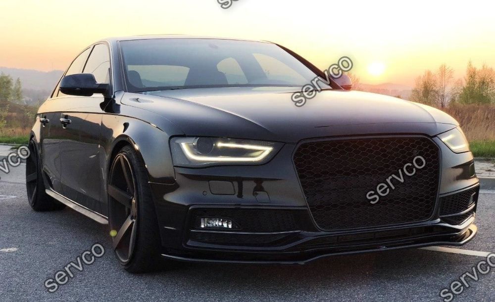 Prelungire bara fata Audi A4 S4 B8 Facelift 2012-2014 v7 Maxton Design