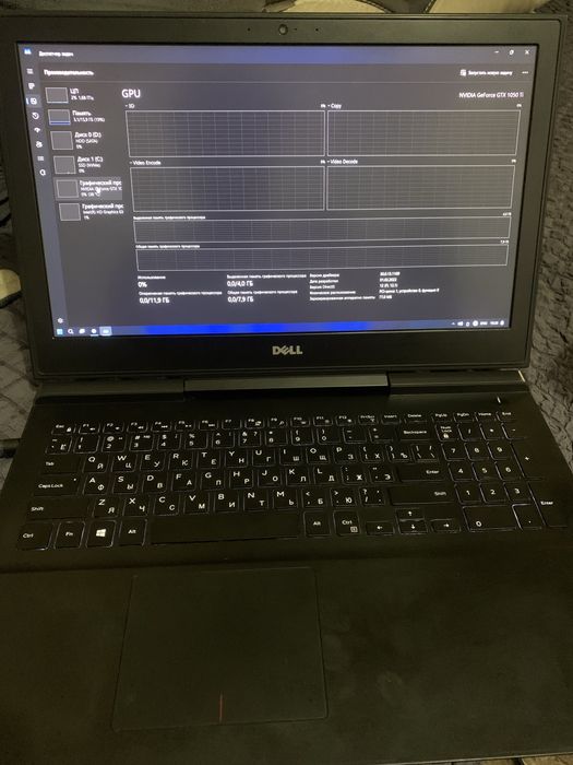 Dell игровой gaming i7 7700HQ GTX 1050Ti 16/256/1000