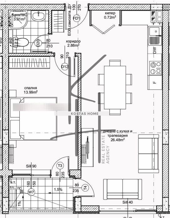 Продава се Двустаен апартамент в Варна, Възраждане 1 - 66 кв.м за 1894 €/кв.м - Снимка #1