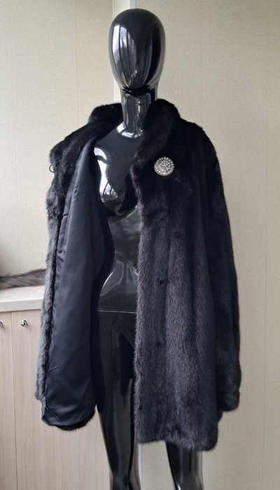 Haină blană de nurcă / vizon , Naturala, m.XL-XXL
