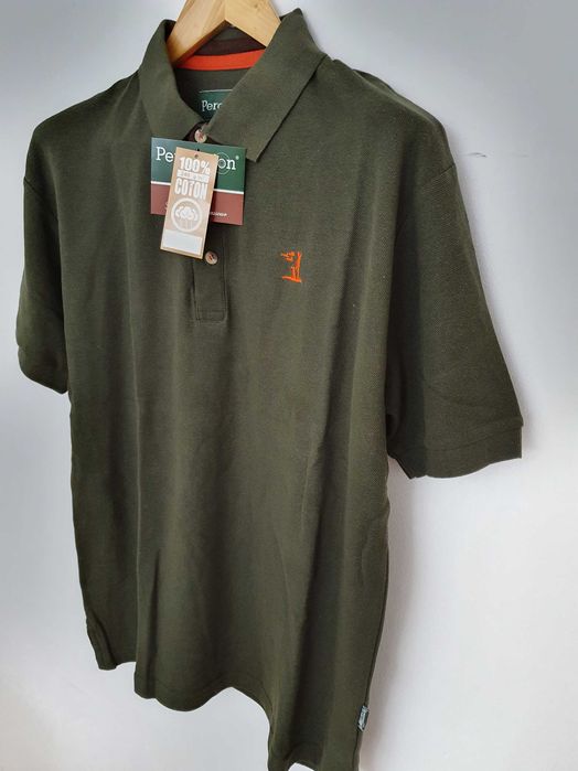 Tricou POLO cu broderie TREESCO. Material 100% bumbac marime XL,L