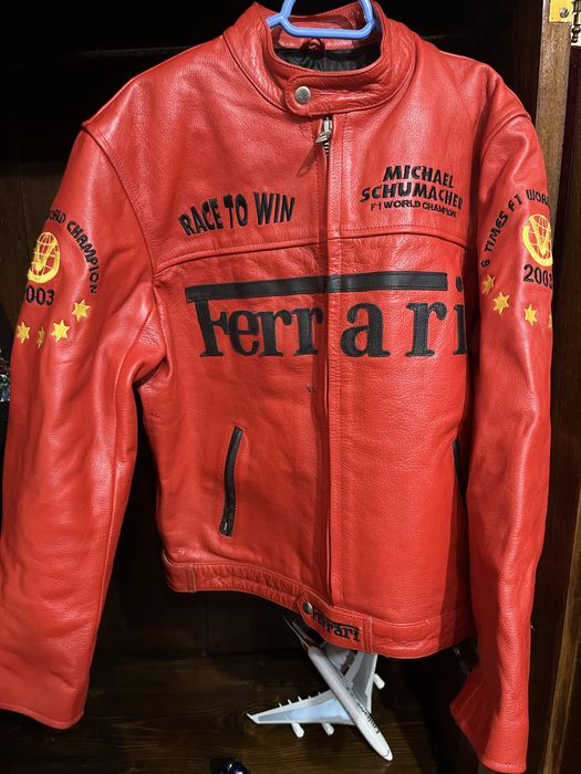 Ediție limitată geaca din piele ferrari