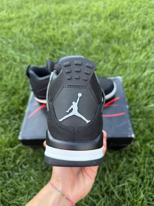 Jordan 4 Black Canvas