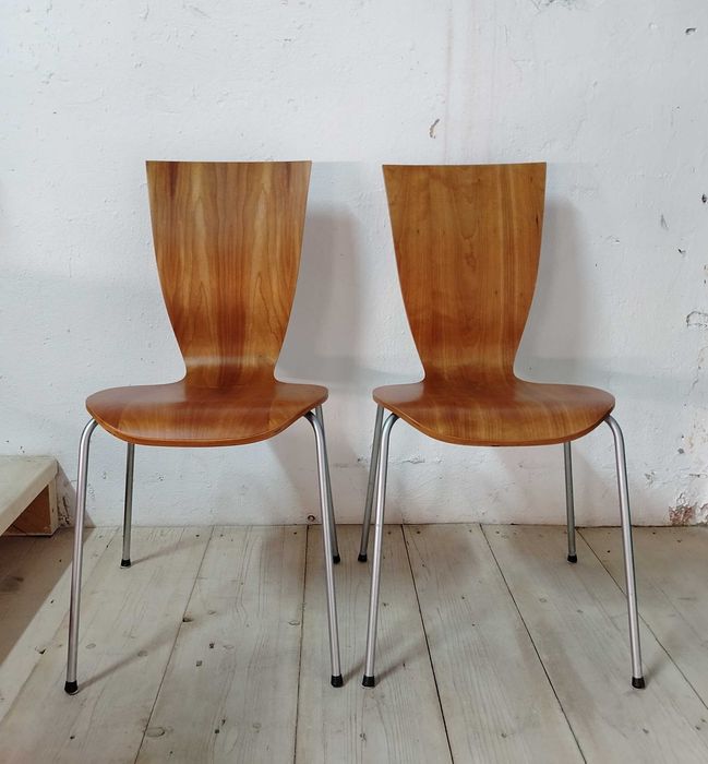 Scaune din lemn stil Mid-Century Modern, Germania