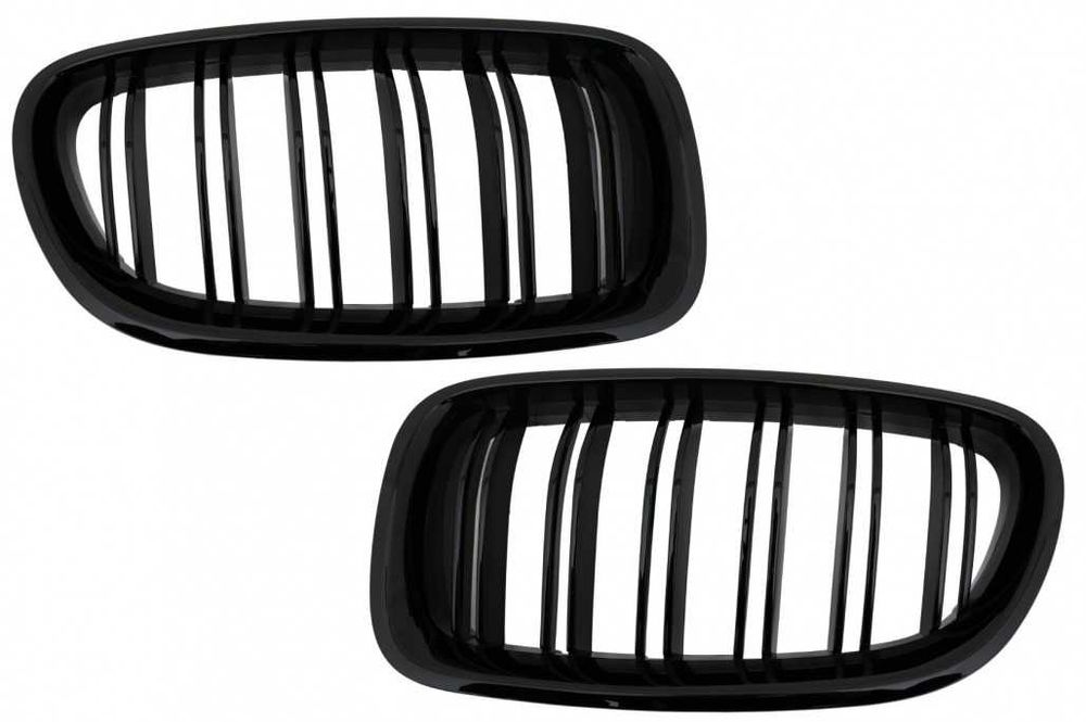 Grile Centrale compatibil cu BMW Seria 5 F10 F11 Limuzina Touring (2010-up) Negru Lucios M Design