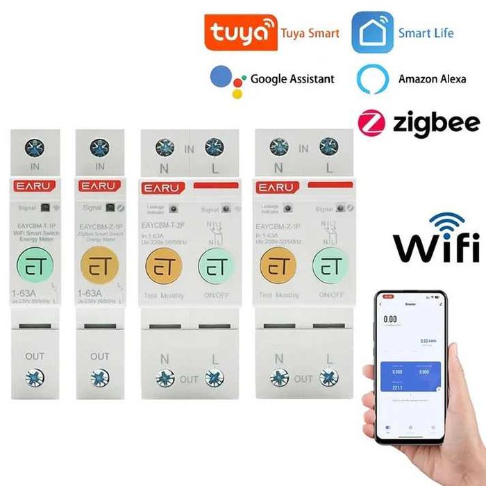 Мултифункционален смарт измервателен уред- защита 2P Zigbee