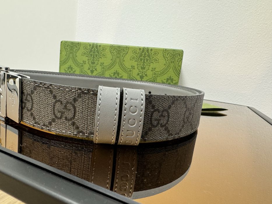 Oferta 6-10 aprilie Curea Gucci barbati reversibila, marimea 90