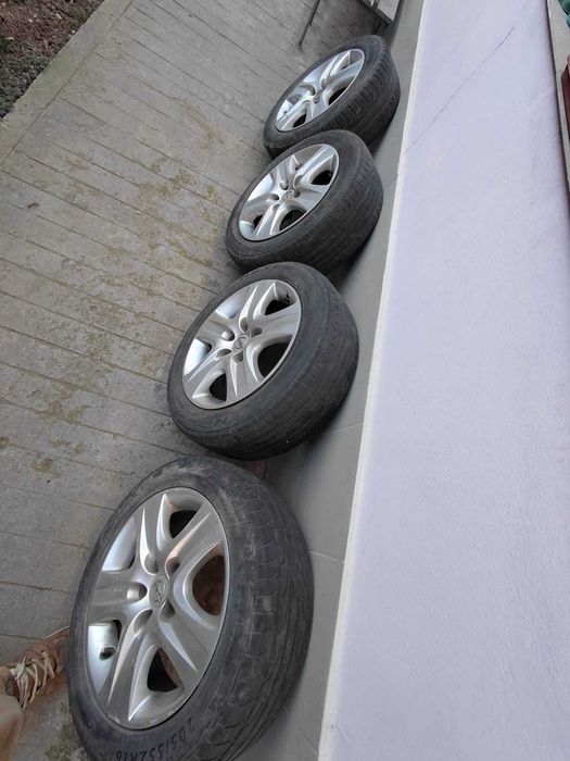 Jante+anvelope vară  205 55 R16 OPEL