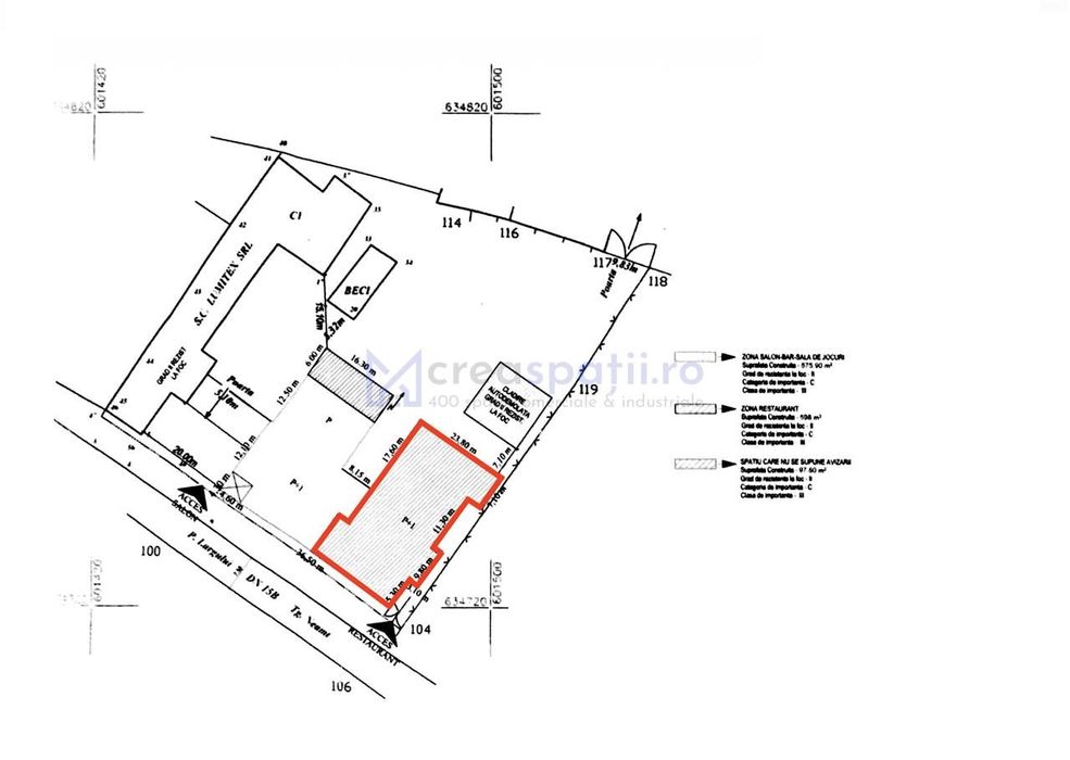 Spatiu comercial, 1478mp, vad DN, Vanatori, Neamt