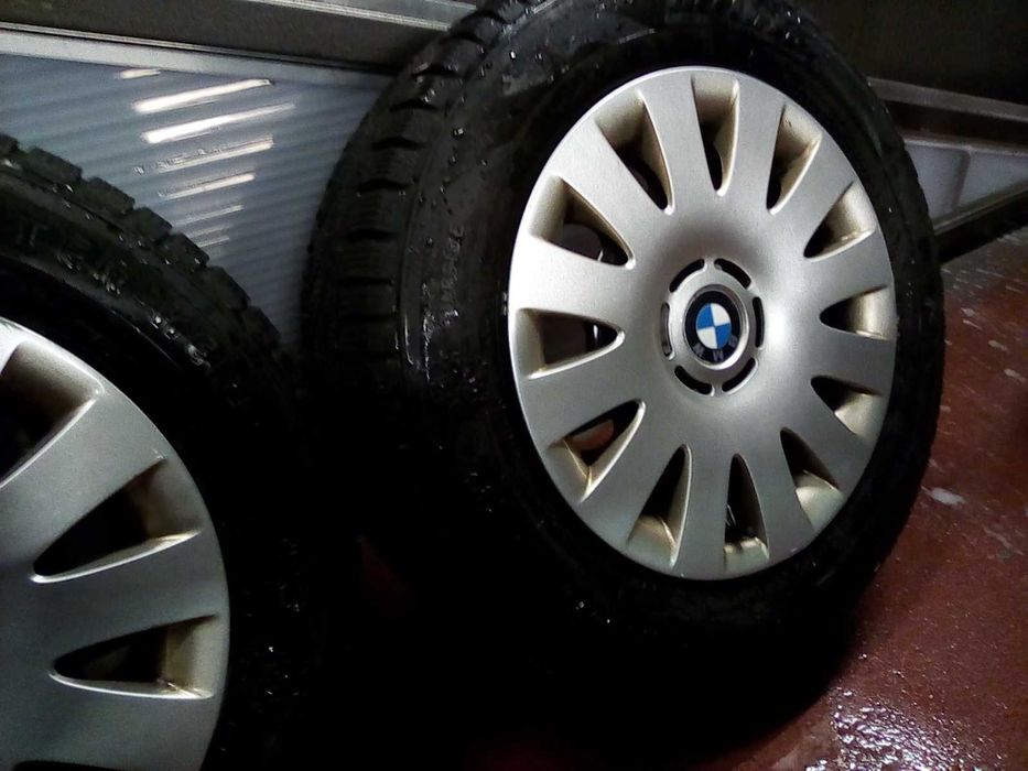 Оригинални джанти с тасове за BMW и зимни гуми 195/65/15