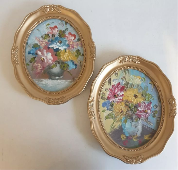 Set tablouri pictate manual pe panza in ulei